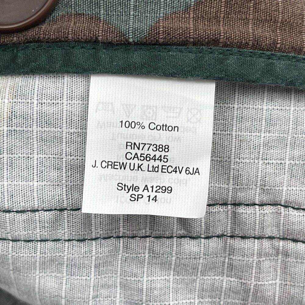 Madewell Brown Green Camo Outbound Button Down Utility Jacket Size Large - Picture 7 of 9